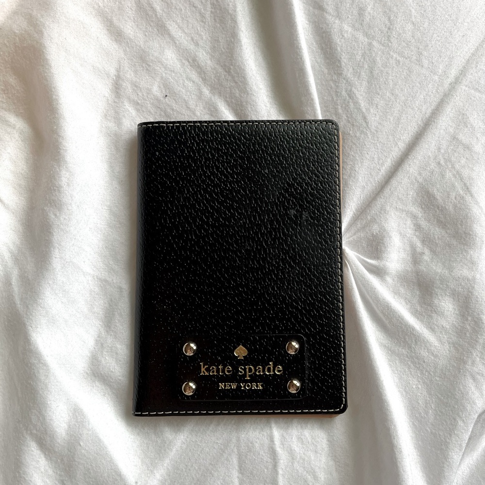 Black Kate Spade Passport Case